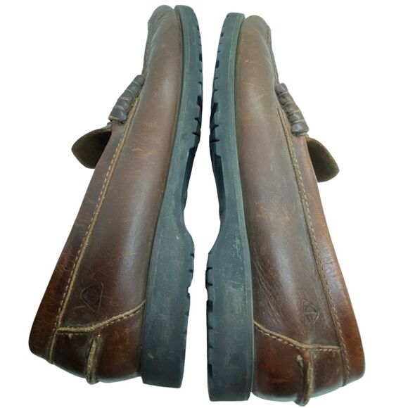 Florsheim Loafers Vintage Mens Brown Moc Toe Casual Slip On Shoes Size 7 D main image 5